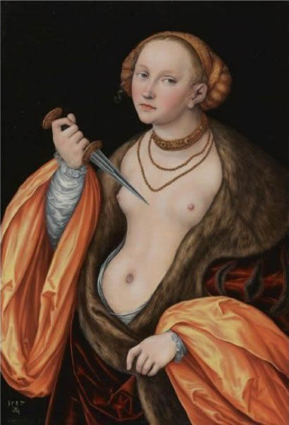 "Lucretia" by Lucas Cranach the Elder