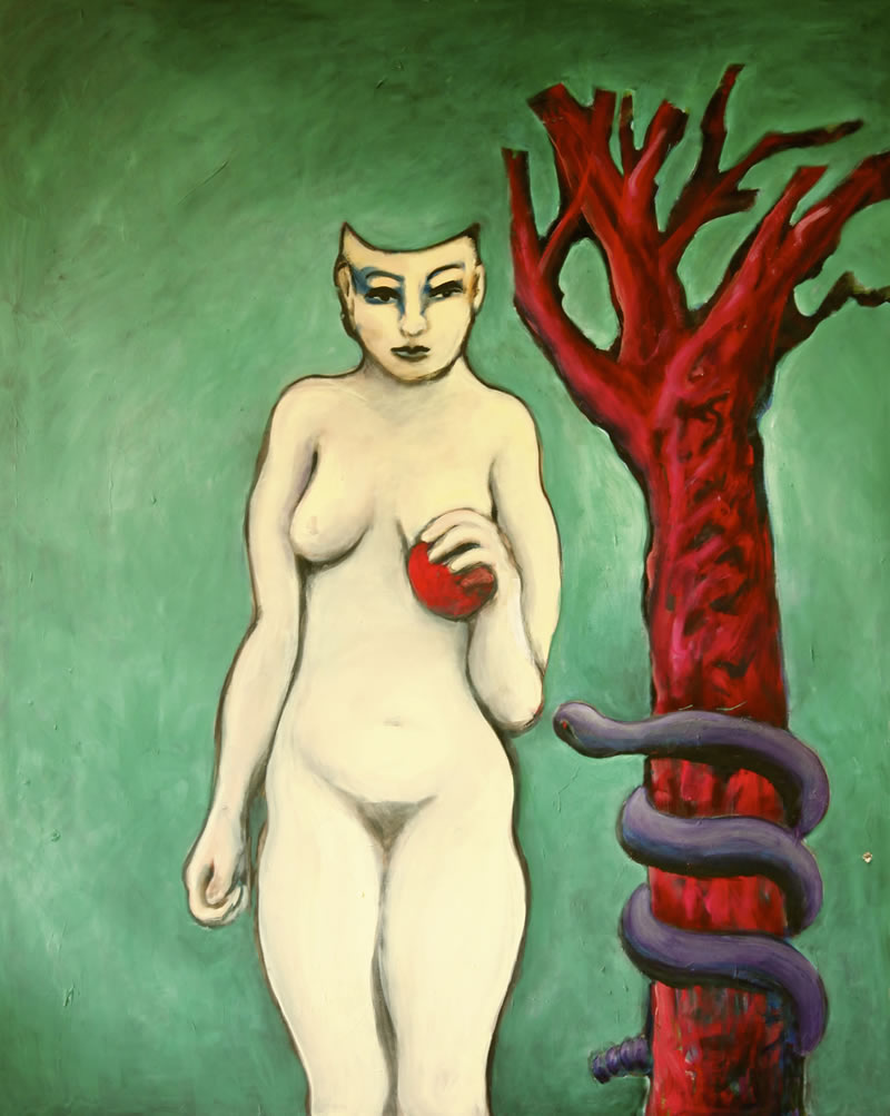 EVE, 2007 painting by Mary Woronov