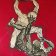 CAIN AND ABEL, 2008 painting by Mary Woronov