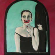 SMILE 2001 painting by Mary Woronov