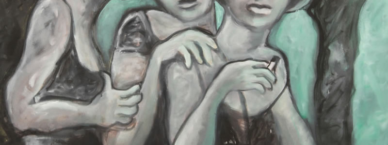 The Three Graces, 2012 painting by Mary Woronov