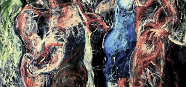 Black Dance, 1985 painting by Mary Woronov