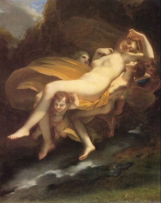 Pierre-Paul Prud'hon, The Abduction of Psyche by Zephrus to the Palace of Eros